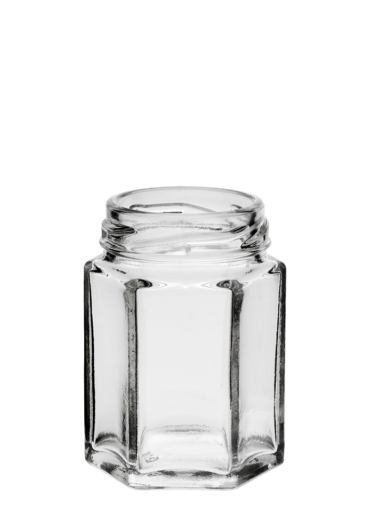 Hexagonal jar 055ml 43TO Glass flint